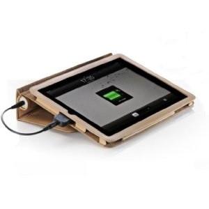iPad Veho Pebble Leather Battery Case - Tan