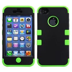 iPhone 5C Dual layer case - Black/green