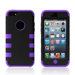 iPhone 5C Dual layer case - Black/purple