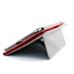 iPad case with stand & hand strap - Red/Grey