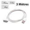 USB 3 Meter iPhone Cable - White